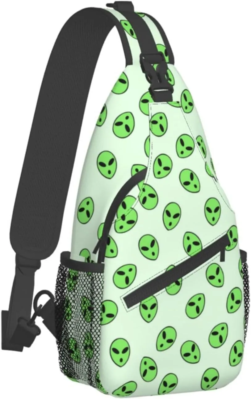 Space Planet Sling Bag,Multipurpose Crossbody Backpack Shoulder Chest Bag for Women Men Travel Hiking Daypack