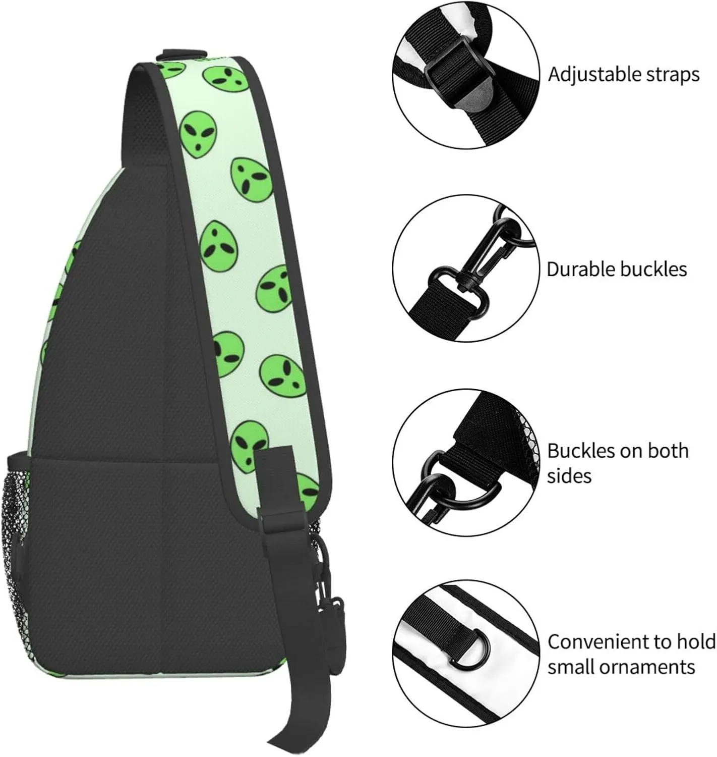 Space Planet Sling Bag,Multipurpose Crossbody Backpack Shoulder Chest Bag for Women Men Travel Hiking Daypack