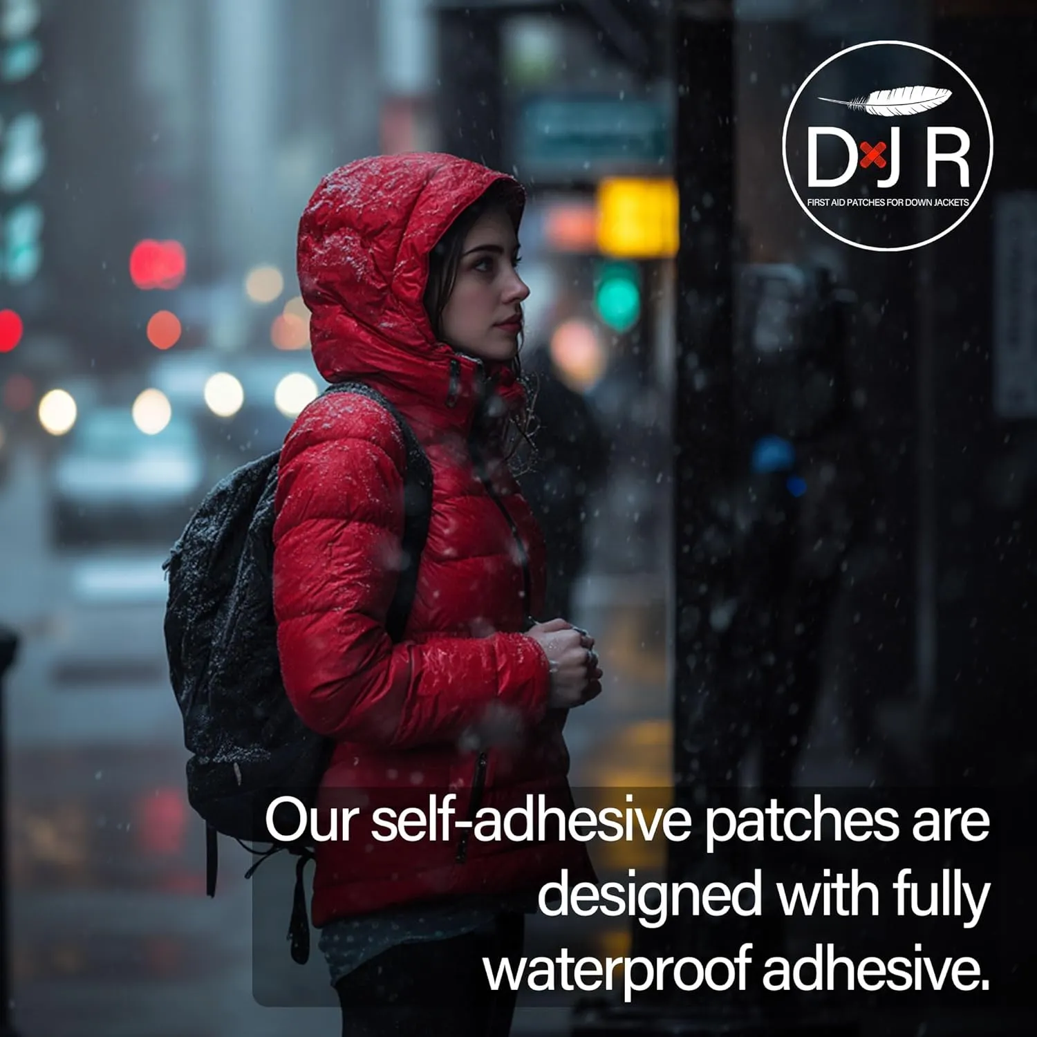 Space - Self-Adhesive Down Jacket Repair Patches | Waterproof, Tear-Resistant, Pre-Cut Patches | 9-Piece Set for Outdoor Gear, Sleeping Bags & Tents