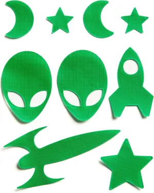 Space - Self-Adhesive Down Jacket Repair Patches | Waterproof, Tear-Resistant, Pre-Cut Patches | 9-Piece Set for Outdoor Gear, Sleeping Bags & Tents