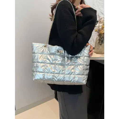 Sparkle Silver Tote Bags