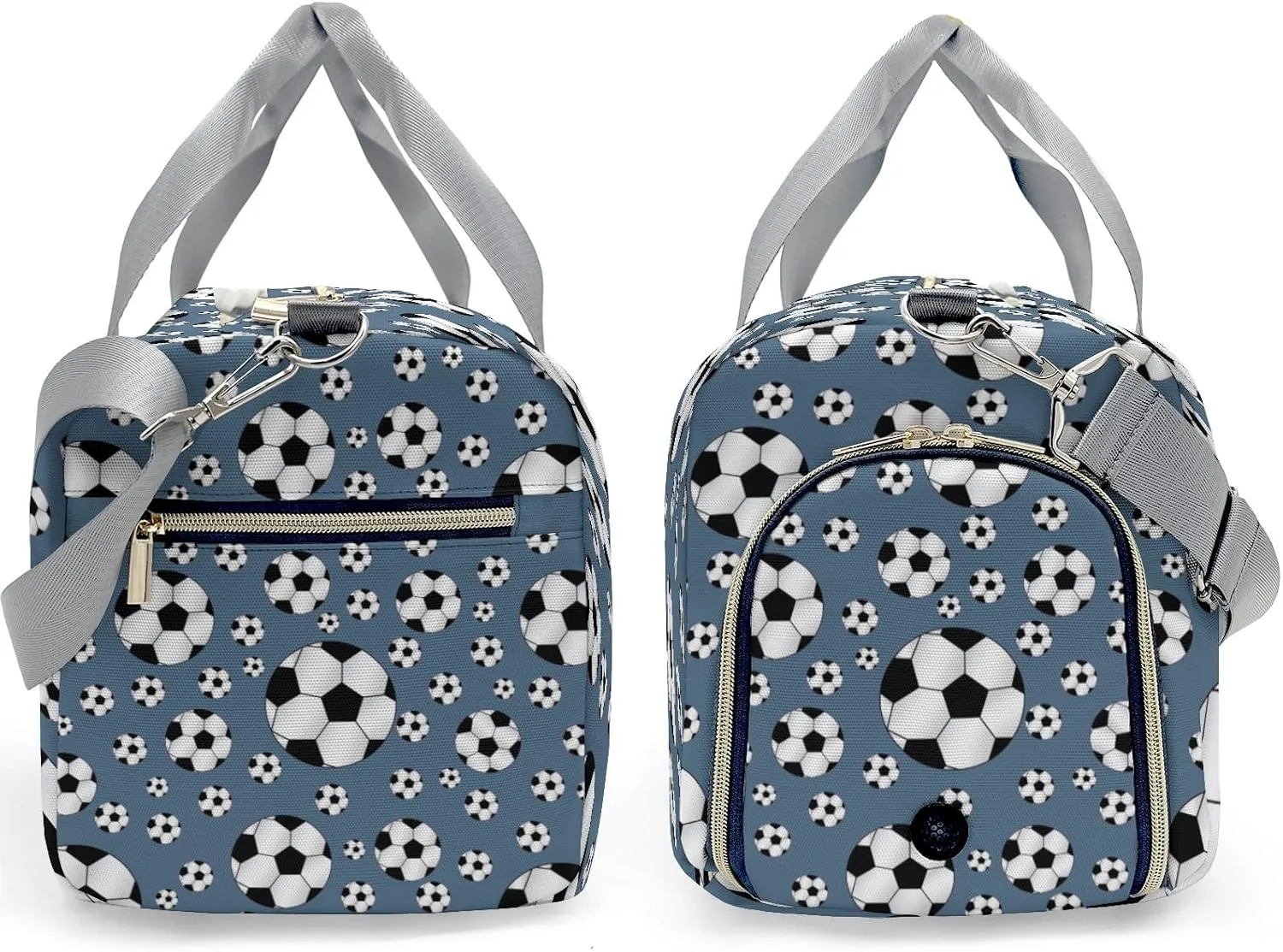 Sport Soccer Balls Aegean Custom Duffel Bag Sports Gym Bags Travel Weekender Overnight Bag for Girls Boys,Personalized Gymnastics Sleepover Bag Lightweight Work Out Bags