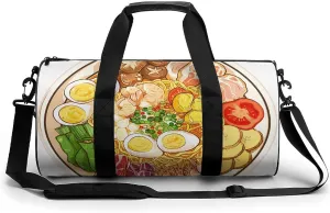 Sports Gym Bag for Women Men Travel Duffel Bag A Plate of Delicious Food Weekender Bag Canvas Carry on Overnight Bag for Travel Swimming Fitness Workout Sports Duffle Bag