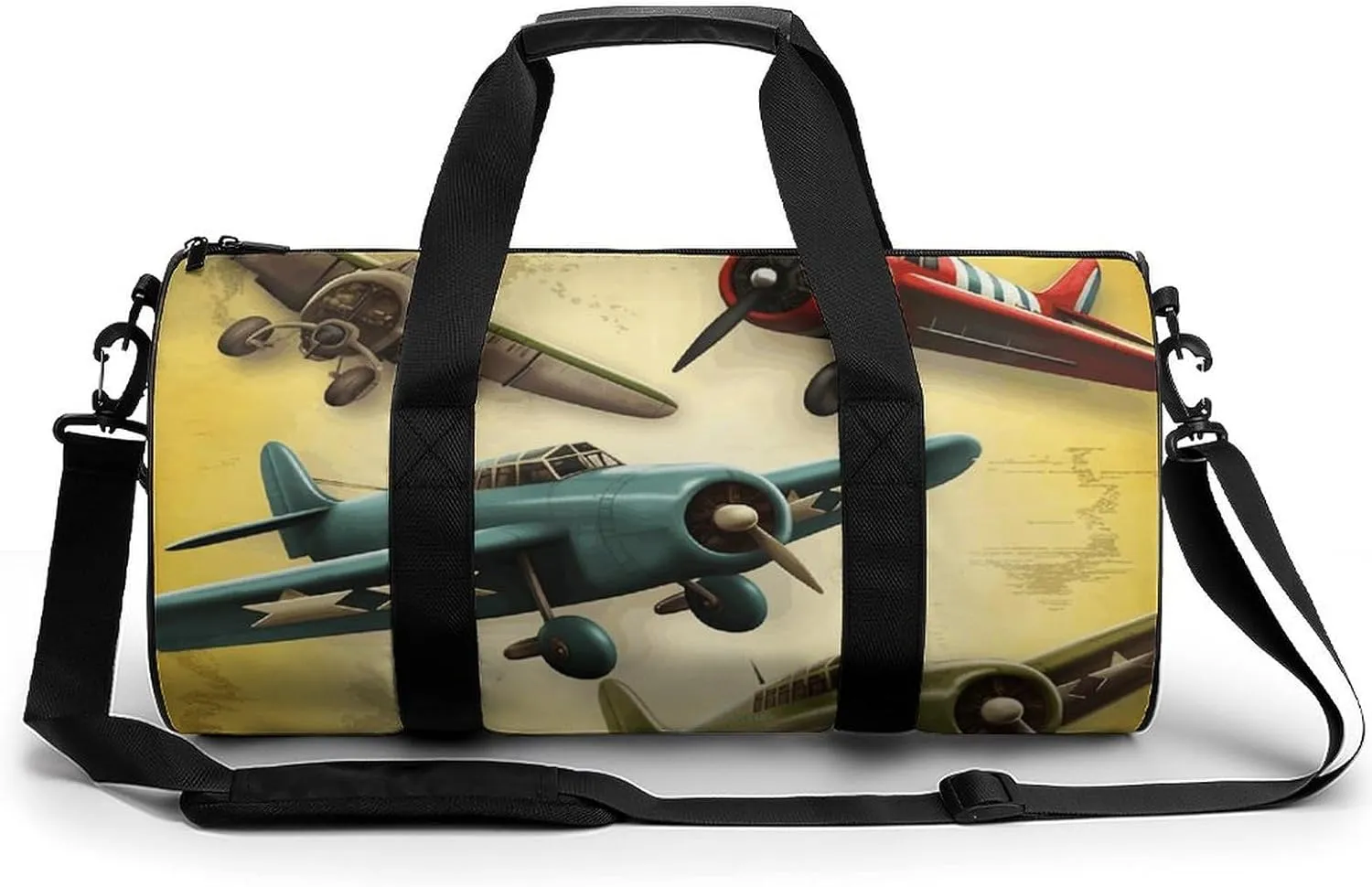 Sports Gym Bag for Women Men Travel Duffel Bag Different Planes Weekender Bag Canvas Carry on Overnight Bag for Travel Swimming Fitness Workout Sports Duffle Bag, 17.7in/9in/9in, style-1-1