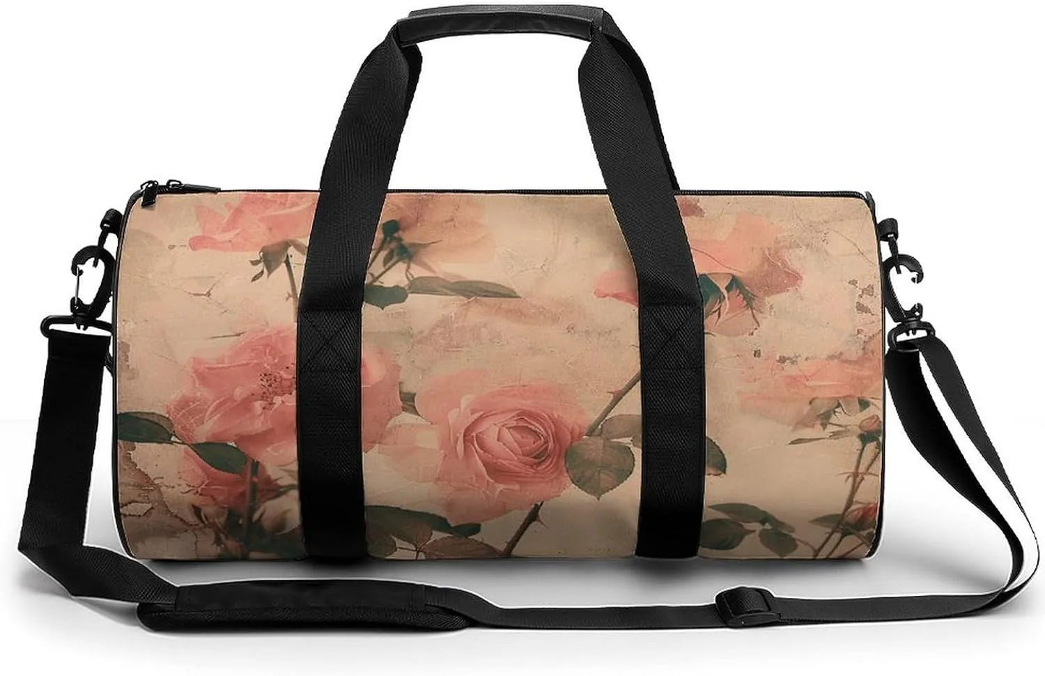 Sports Gym Bag for Women Men Travel Duffel Bag Peach And Amber Weekender Bag Canvas Carry on Overnight Bag for Travel Swimming Fitness Workout Sports Duffle Bag, 17.7in/9in/9in, style-1