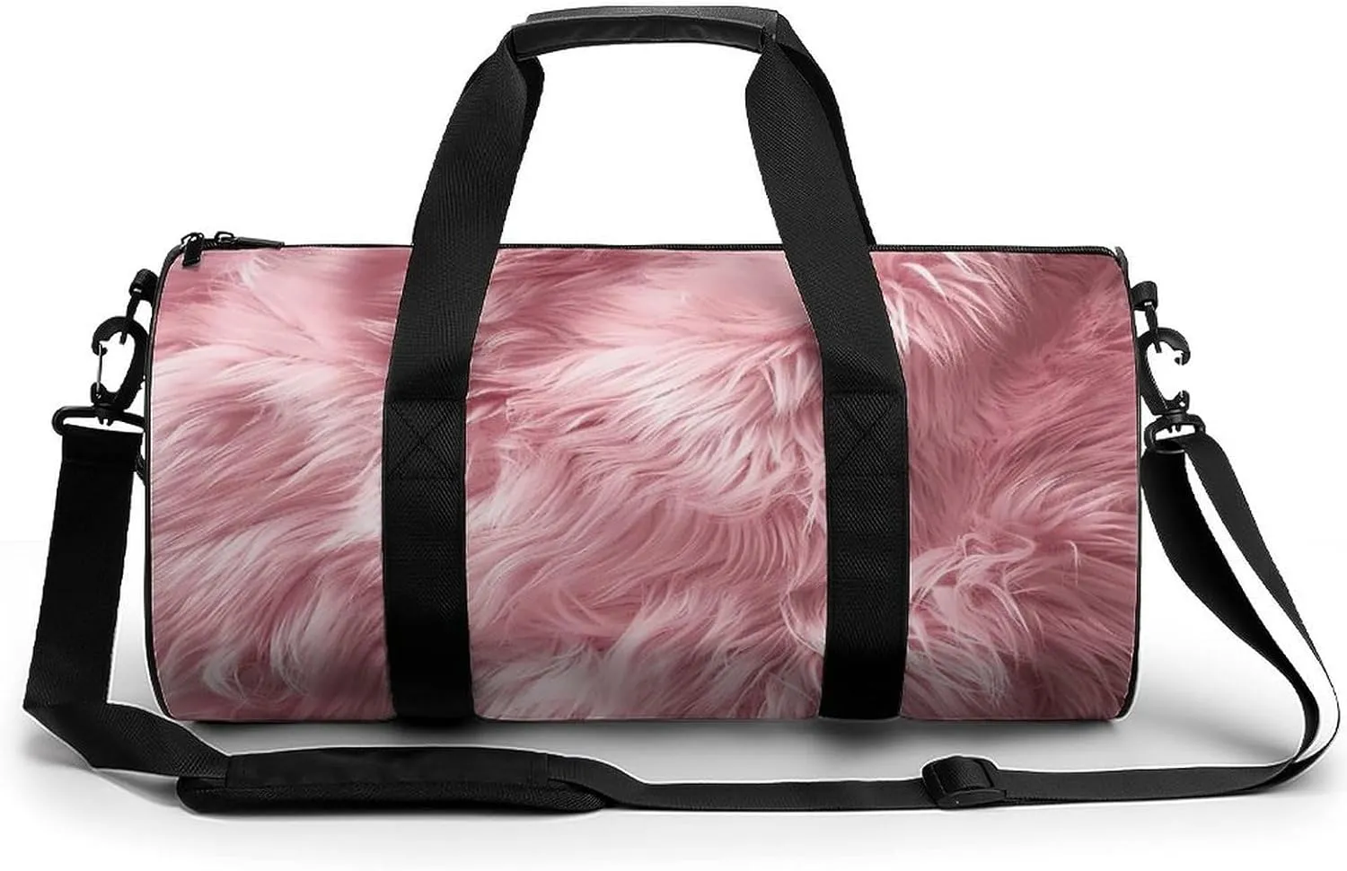 Sports Gym Bag for Women Men Travel Duffel Bag Red Fur Texture Weekender Bag Canvas Carry on Overnight Bag for Travel Swimming Fitness Workout Sports Duffle Bag, 17.7in/9in/9in, style-1