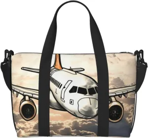 Sports Gym Bag for Women Men Travel Duffel Bag Tote Airplane Flying Weekender Bag Canvas Carry on Overnight Bag for Travel Swimming Fitness Workout Sports Duffle Bag