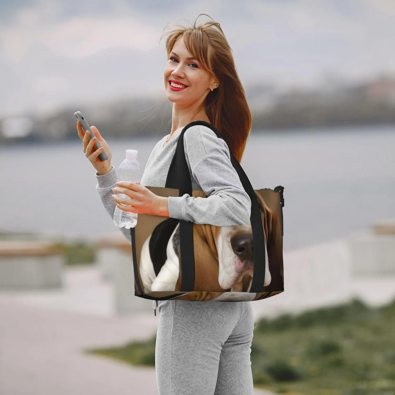 Sports Gym Bag for Women Men Travel Duffel Bag Tote Basset Hound Weekender Bag Canvas Carry on Overnight Bag for Travel Swimming Fitness Workout Sports Duffle Bag