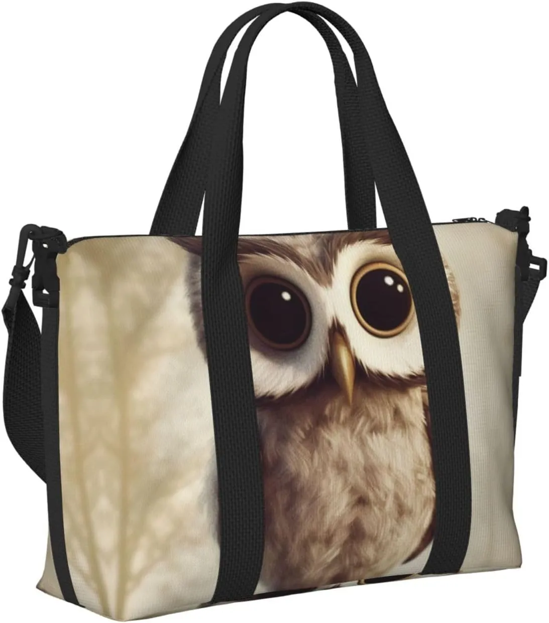 Sports Gym Bag for Women Men Travel Duffel Bag Tote Cute Owl Weekender Bag Canvas Carry on Overnight Bag for Travel Swimming Fitness Workout Sports Duffle Bag