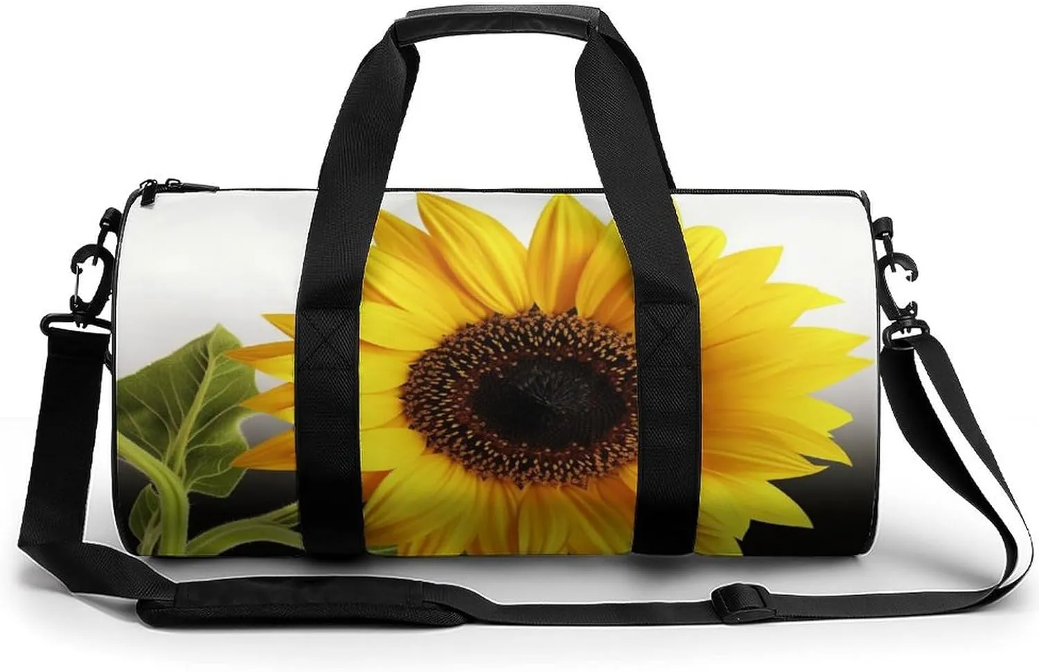 Sports Gym Bag for Women Men Travel Duffel Bag Tote Weekender Bag Flower Sunflower Carry on Overnight Bag for Travel Swimming Fitness Workout Sports Duffle Bag