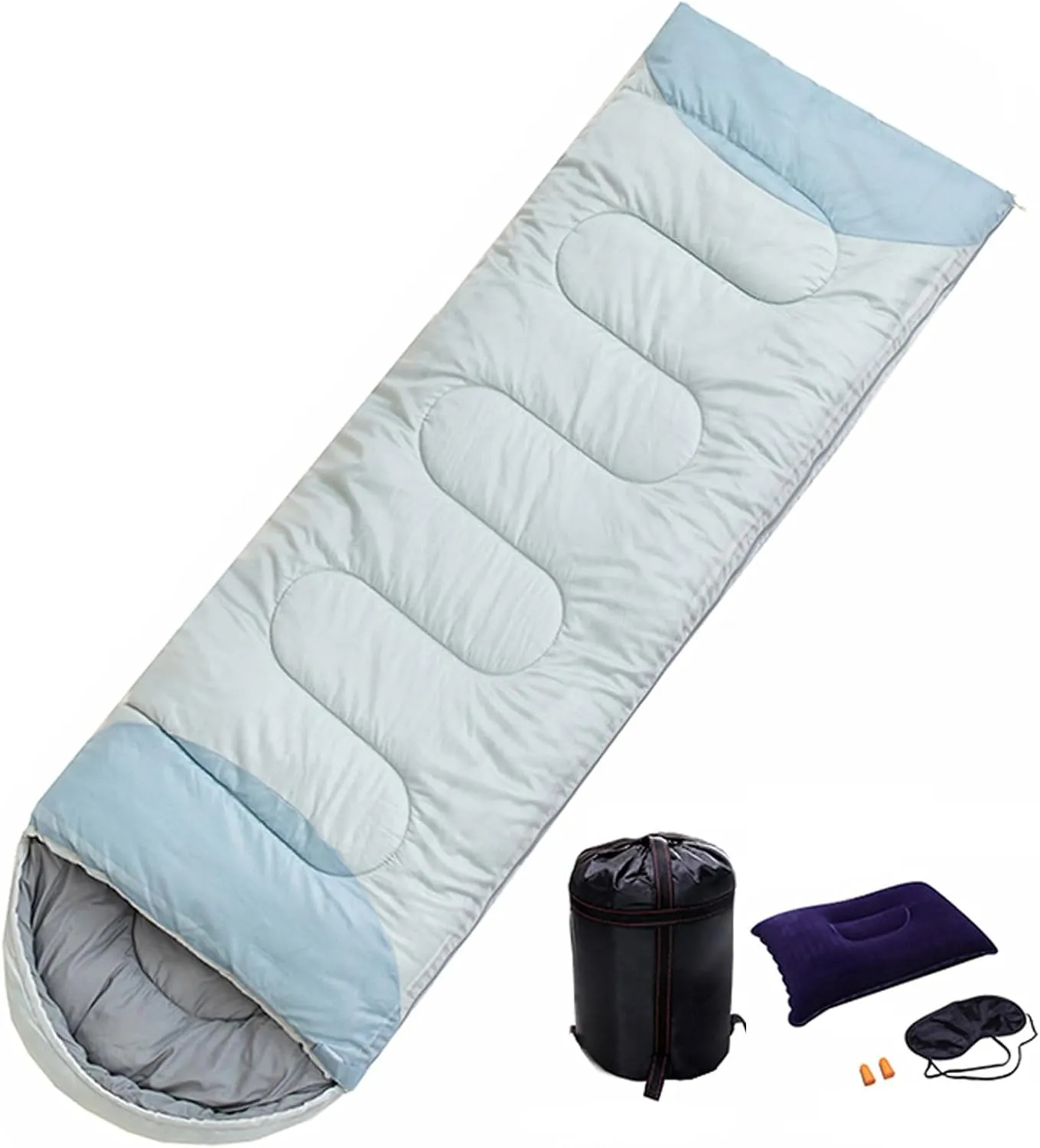Spring Season Sleeping Bag, Lightweight & Waterproof Sleeping Bags for Adults and Kids, Ideal for Camping, Backpacking, and Hiking, Indoor and Outdoor Use