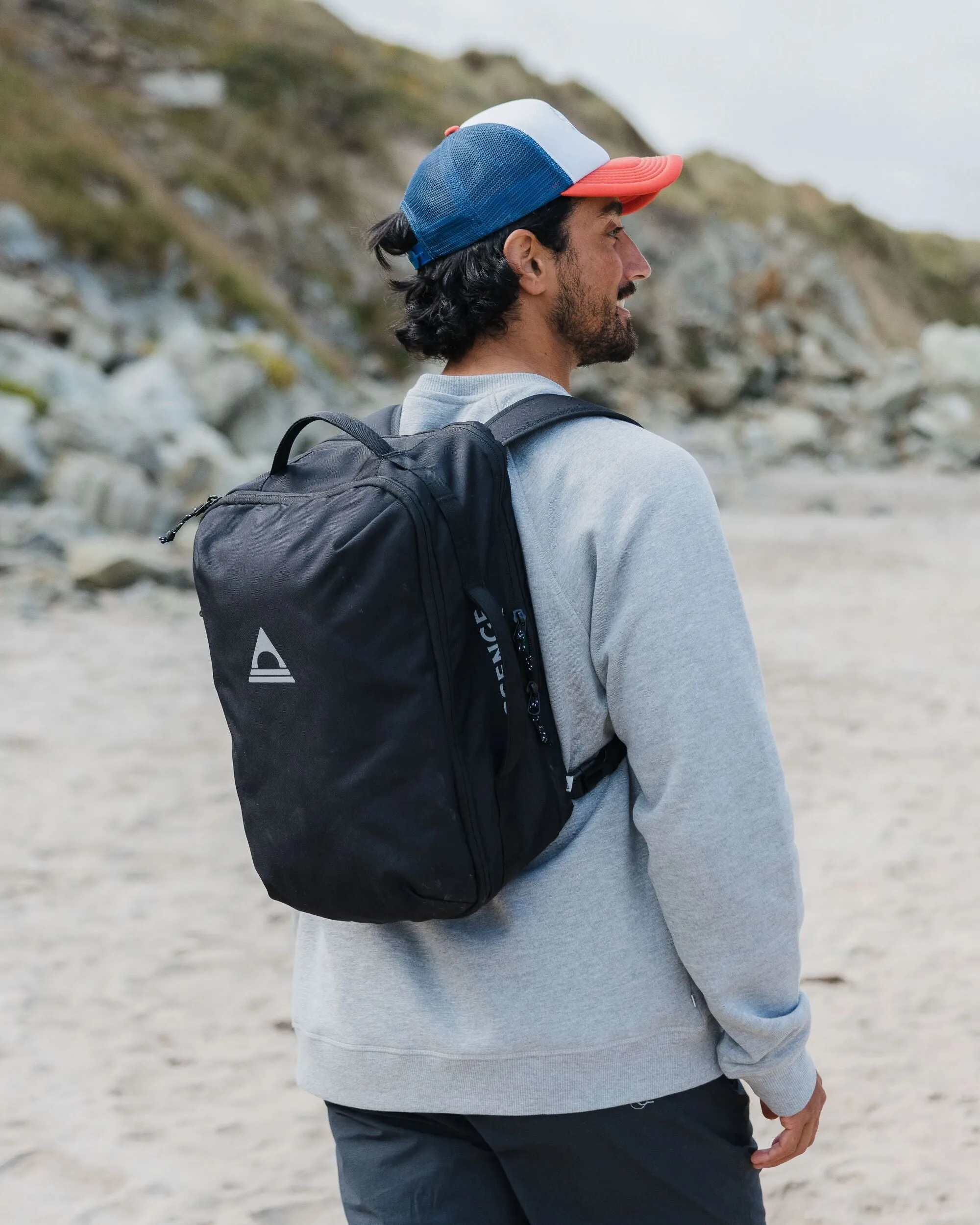 Stratos Duffel Backpack - Black