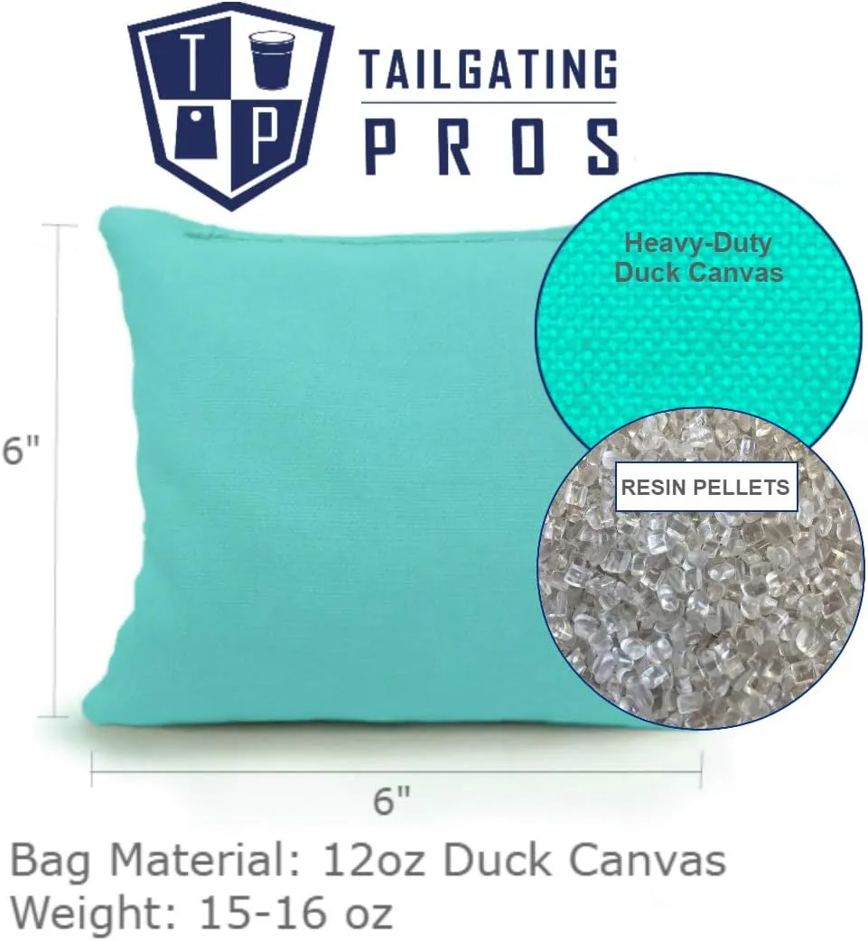 Tailgating Pros 4'x2' & 3'x2' Premium Cornhole Boards w/Carrying Case & Set of 8 All Weather Cornhole Bags