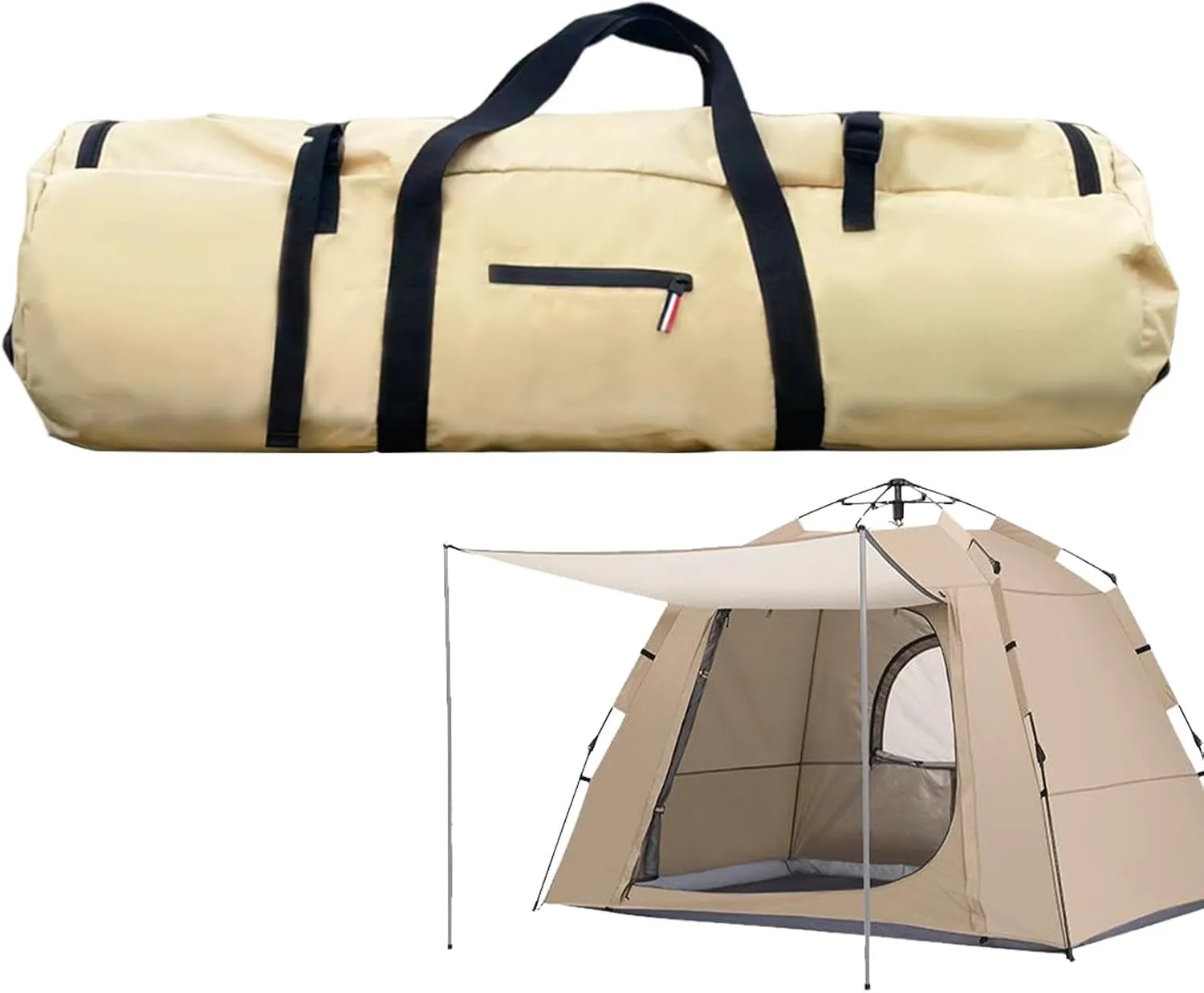 Tent Storage Bag - Large Duffle Organizer, Foldable Travel Duffel Bag | Multifunctional Travel Tent Organizer, Double Handle Design Duffel Travel Sports, Waterproof Zippered Tent Bag for Outdoor Gear(