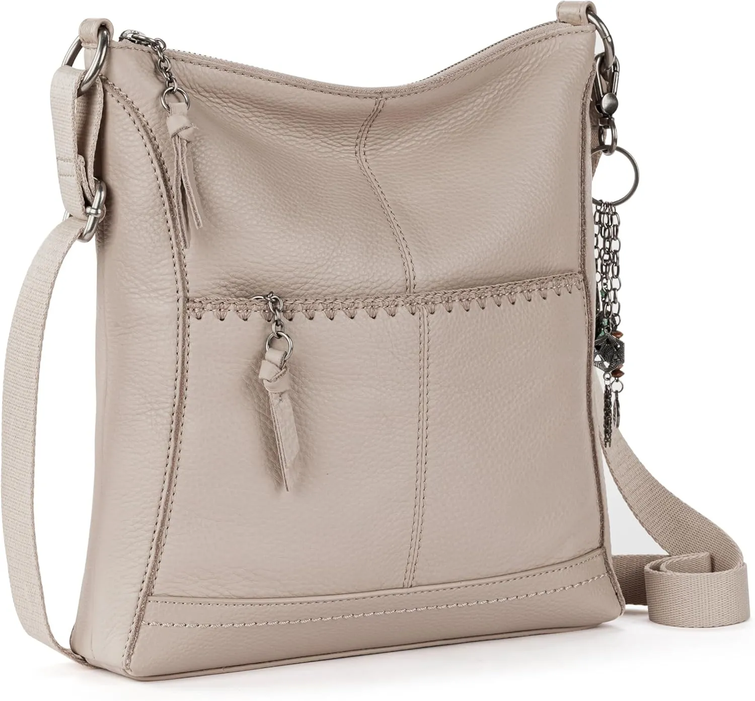 The Sak Lucia Leather Crossbody Purse - Premium Leather Women's Handbag for Everyday & Travel - Cross Body Bag With Zipper
