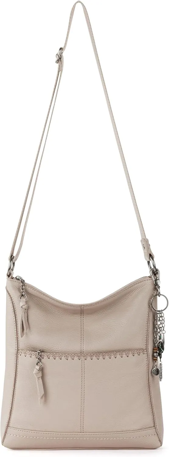 The Sak Lucia Leather Crossbody Purse - Premium Leather Women's Handbag for Everyday & Travel - Cross Body Bag With Zipper