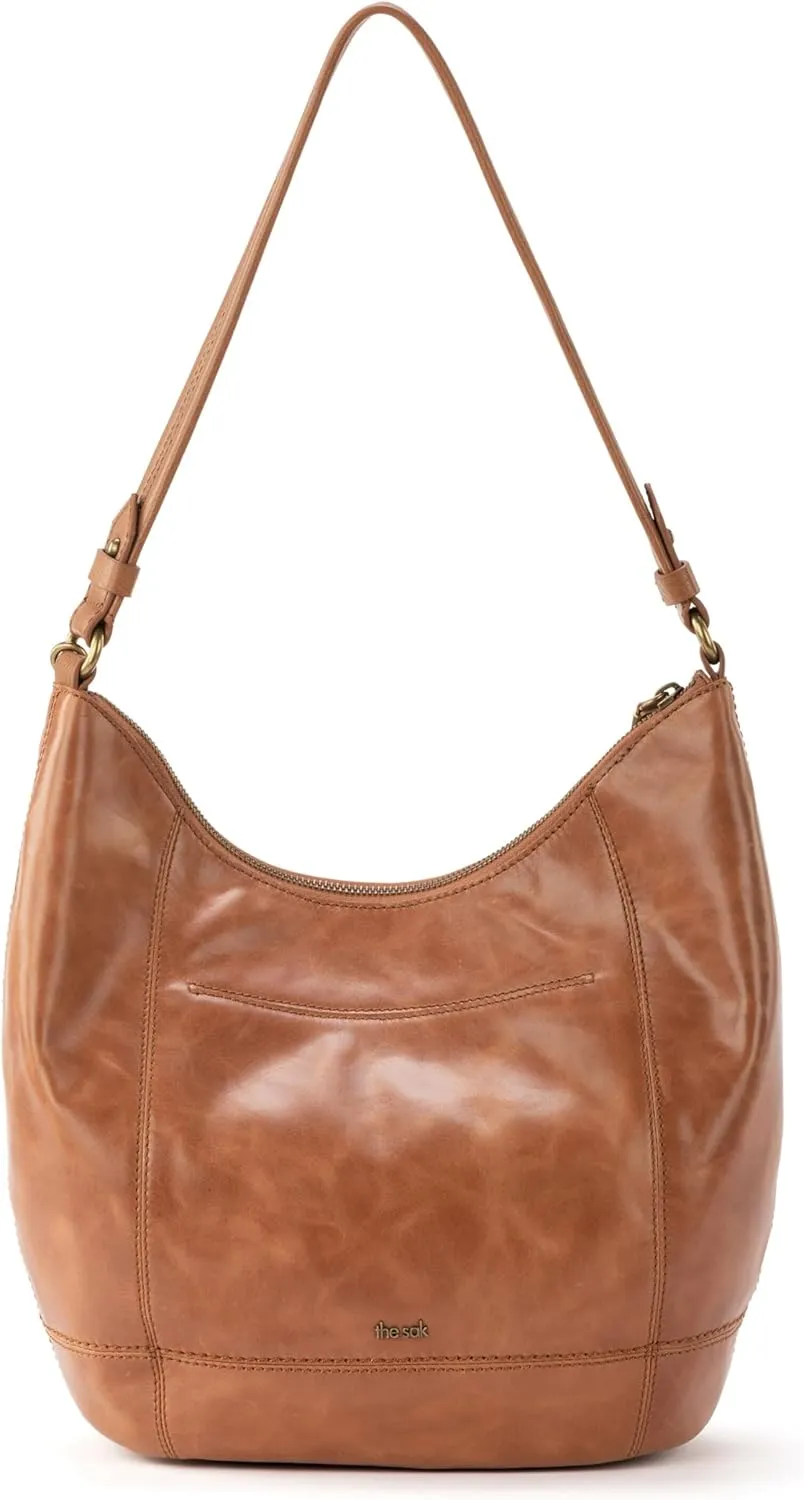 The Sak Sequoia Hobo Bag - Premium Large Leather Women's Handbag for Everyday & Travel - Durable Purse With Zipper Pocket