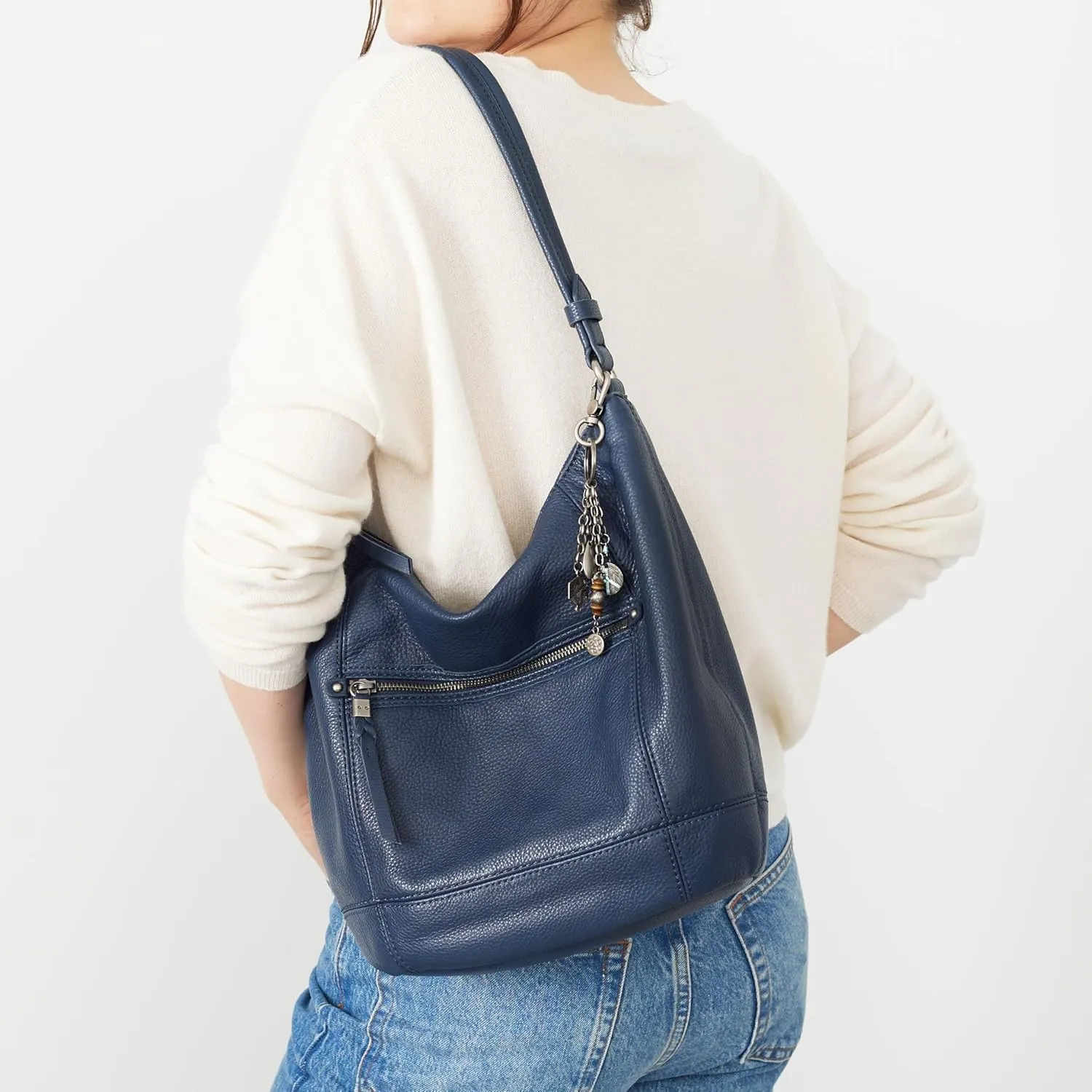 The Sak Sequoia Hobo Bag - Premium Large Leather Women's Handbag for Everyday & Travel - Durable Purse With Zipper Pocket
