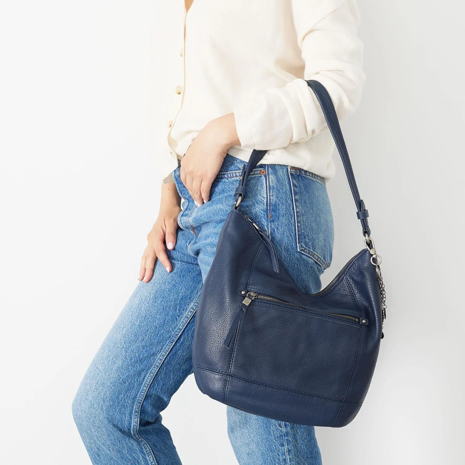 The Sak Sequoia Hobo Bag - Premium Large Leather Women's Handbag for Everyday & Travel - Durable Purse With Zipper Pocket