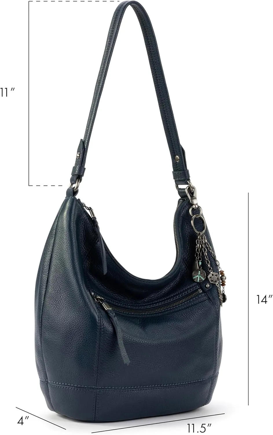 The Sak Sequoia Hobo Bag - Premium Large Leather Women's Handbag for Everyday & Travel - Durable Purse With Zipper Pocket