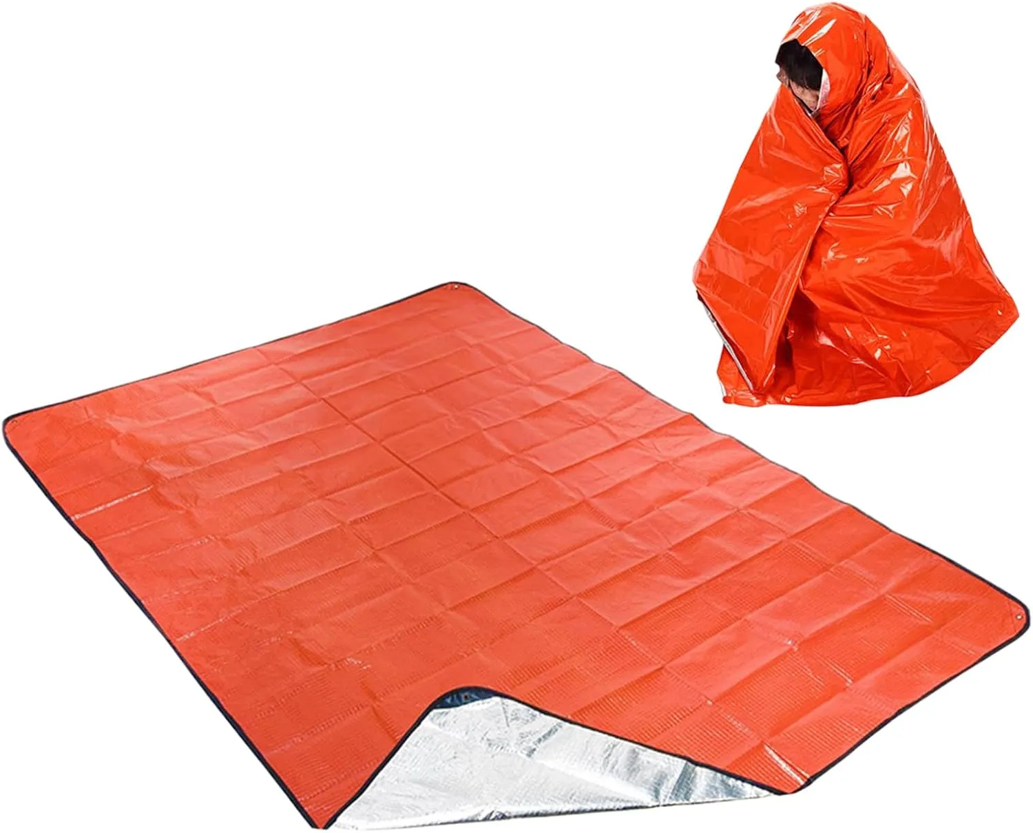 Thermal Blankets Survival - emergenCcy Sleeping Blankets | 59x82 Inch Portable Reflective Tarp Car Travel | Thermal Reflective Tarp for Hiking Climbing Outdoor