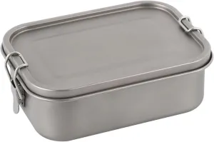 Titanium Lunch Box with Leak-Proof Lid Camping Cookware Lightweight Outdoor Cooking Pan for Backpacking Hiking Picnic & Travel Durable