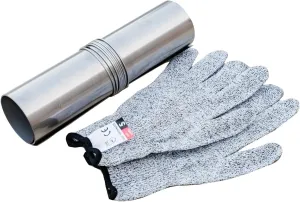 Titanium/Stainless Steel Rollable Chimney Pipe, Lightweight and Portable, DIY Folding Chimney for Hot Tent Stove, Titanium Tent Stove, Hot Tent Camping(Titanium, 2.5m/8.2ft)