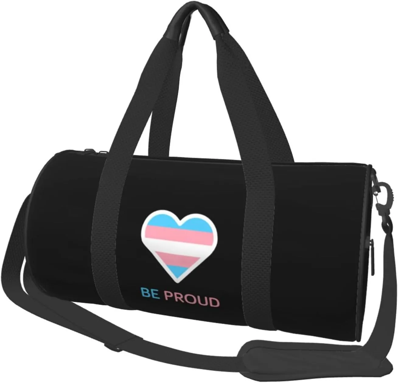 TOROM Transgender Gym Duffel Bag Adult Workout Bag Lightweight Yoga Bag Carryon Gymbag Sport Duffel Bag For Men Women, Black