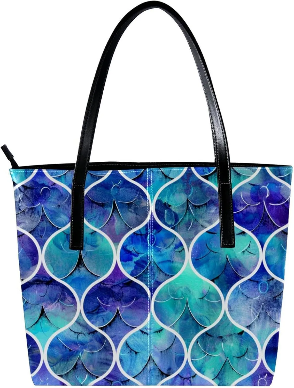 Tote Bags, Large Tote Bag, Tote Bag with Zipper, Memorial Day Cartoon Pattern, Womens Tote Bags for Work