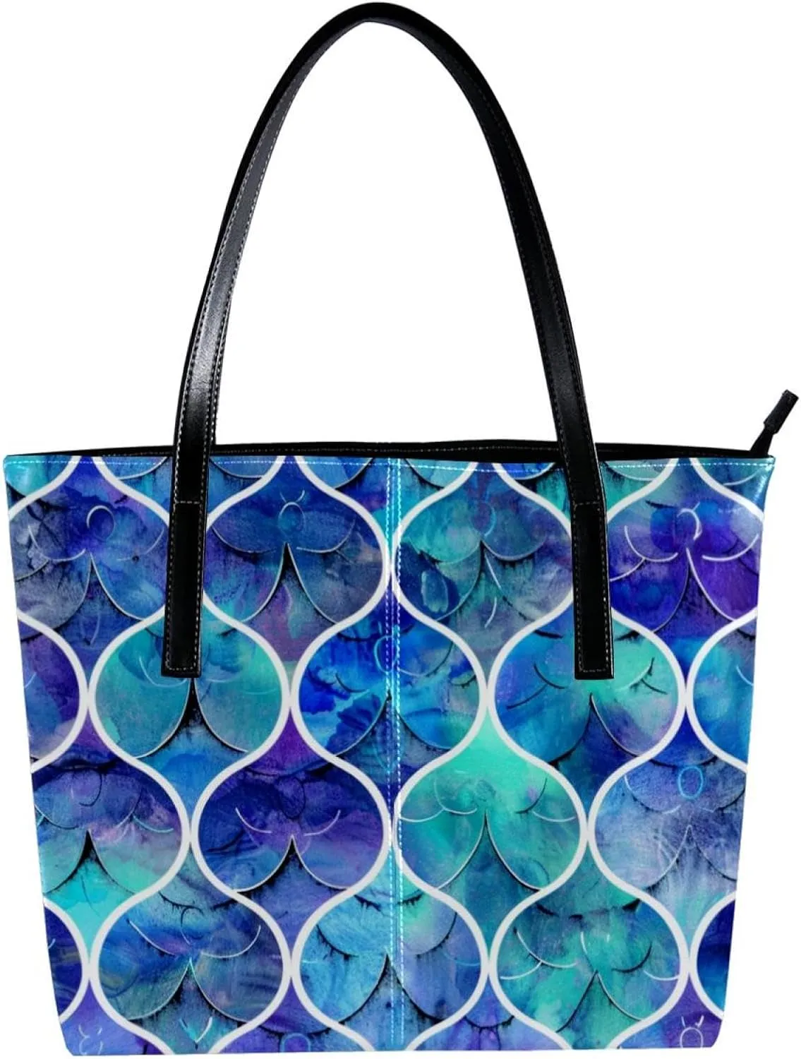 Tote Bags, Large Tote Bag, Tote Bag with Zipper, Memorial Day Cartoon Pattern, Womens Tote Bags for Work