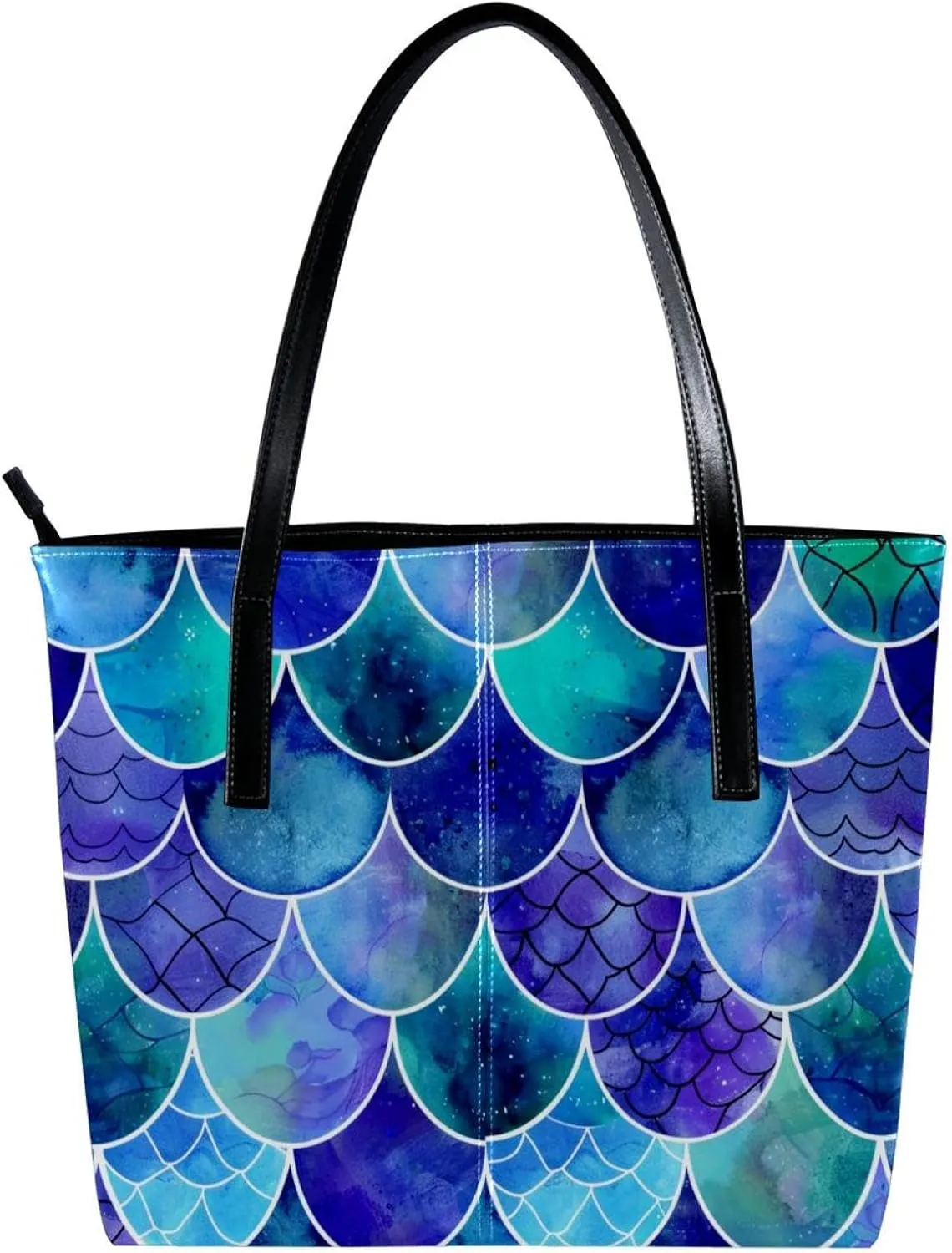 Tote Bags, Large Tote Bag, Tote Bag with Zipper, Memorial Day Cartoon Pattern, Womens Tote Bags for Work