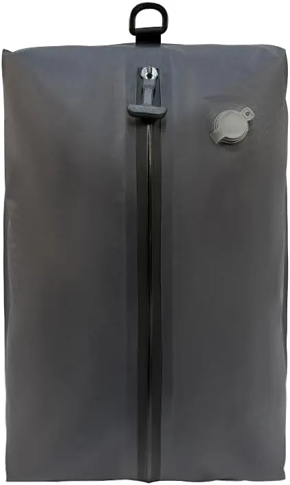 TPU Travel Vacuum Duffel Bag, Space Saving Compression Bag and Vacuum Storage Bag for Travel, Business Trip, Home Storage (1pc Black)