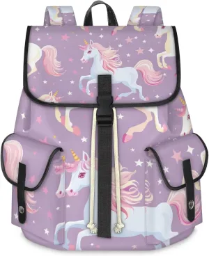 Travel Backpack For Women Men, Sunlit Horse Laptop Backpacks Rucksack Large Capacity Vintage Backpack Drawstring Backpack Casual Bookbags Water Resistant Daypack Bags For Outdoor Camping