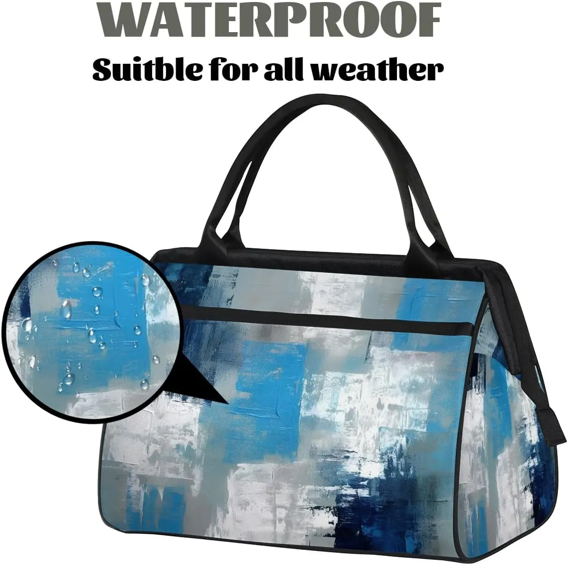Travel Duffel Bag for Women, Abstract Art Oil Weekender Overnight Bag Carry on Beach Swim Bags Dance Bag Airlines Approved Personal Item Travel Bag for Yoga, Sports, Hospital