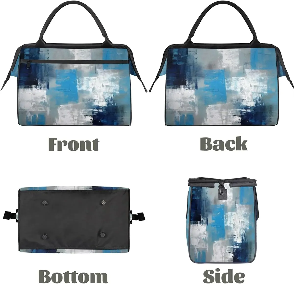 Travel Duffel Bag for Women, Abstract Art Oil Weekender Overnight Bag Carry on Beach Swim Bags Dance Bag Airlines Approved Personal Item Travel Bag for Yoga, Sports, Hospital