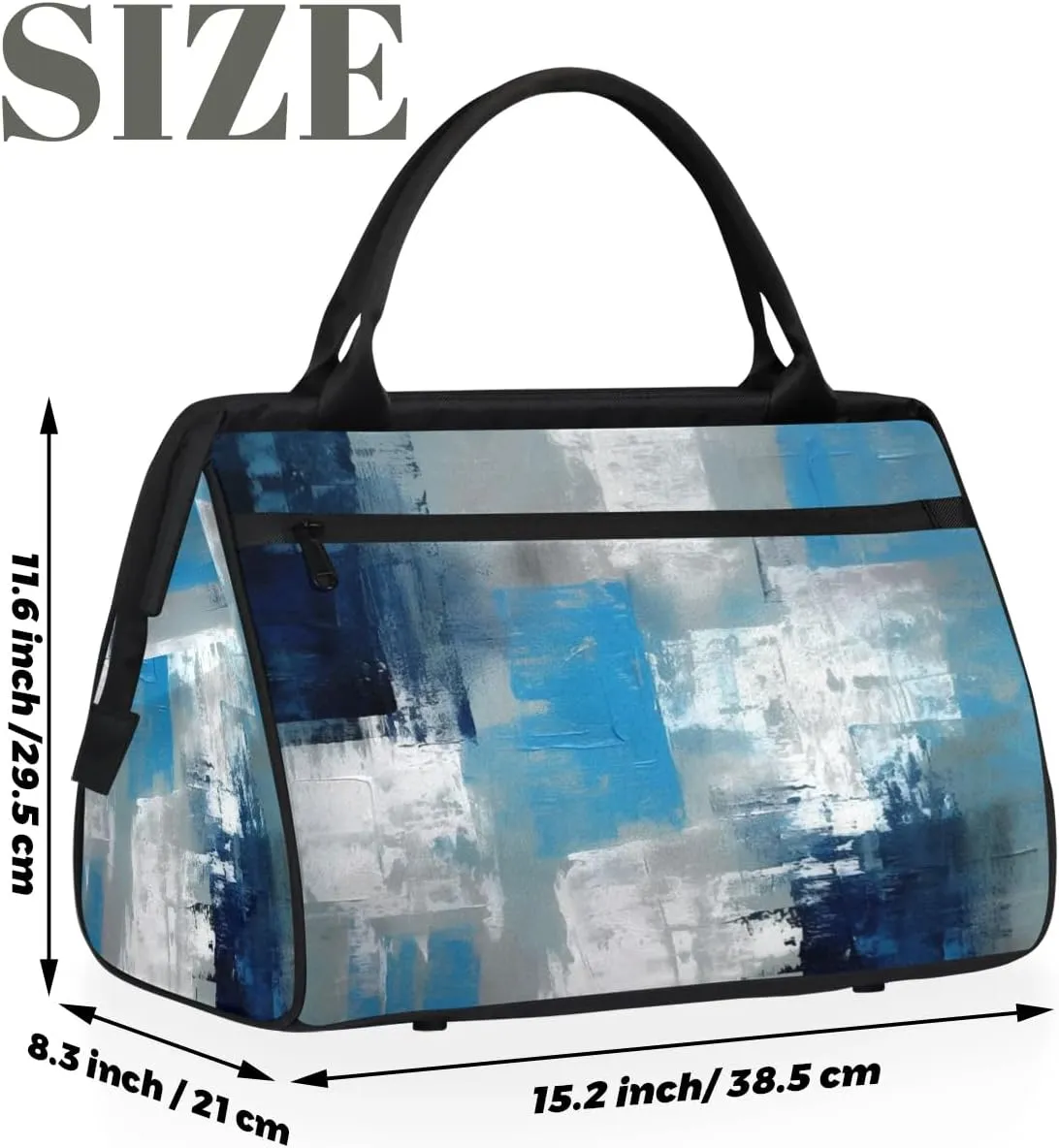 Travel Duffel Bag for Women, Abstract Art Oil Weekender Overnight Bag Carry on Beach Swim Bags Dance Bag Airlines Approved Personal Item Travel Bag for Yoga, Sports, Hospital