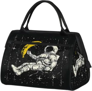 Travel Duffel Bag for Women, Astronaut Banana Weekender Overnight Bag Carry on Beach Swim Bags Dance Bag Airlines Approved Personal Item Travel Bag for Yoga, Sports, Hospital