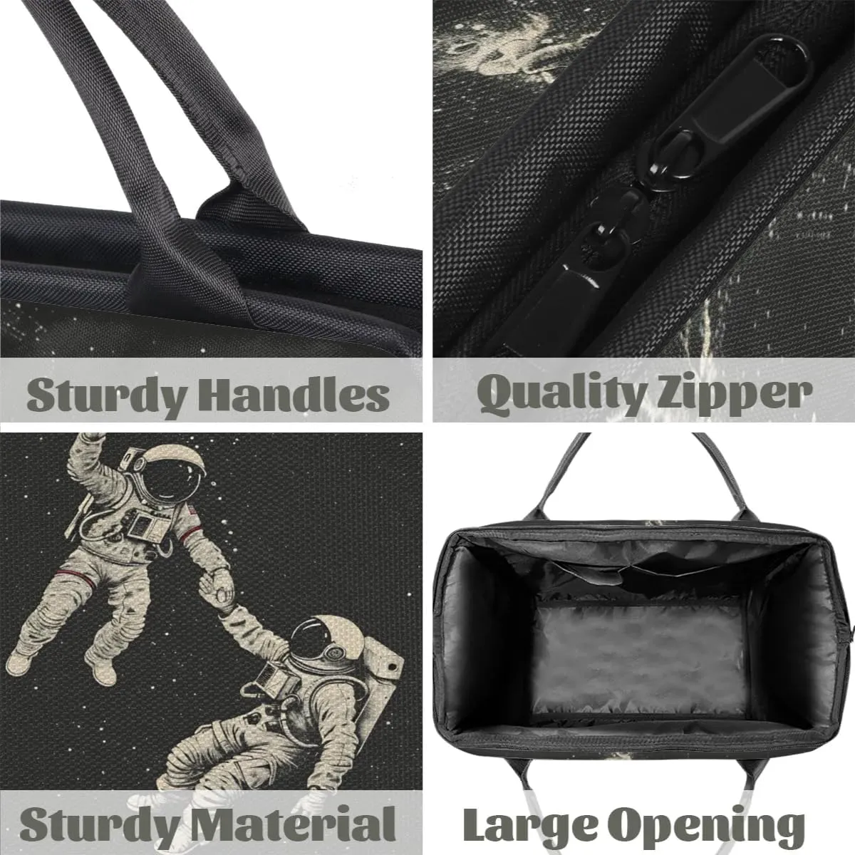 Travel Duffel Bag for Women, Astronaut Pattern Weekender Overnight Bag Carry on Beach Swim Bags Dance Bag Airlines Approved Personal Item Travel Bag for Yoga, Sports, Hospital