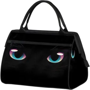 Travel Duffel Bag for Women, Cats Eyes Weekender Overnight Bag Carry on Beach Swim Bags Dance Bag Airlines Approved Personal Item Travel Bag for Yoga, Sports, Hospital