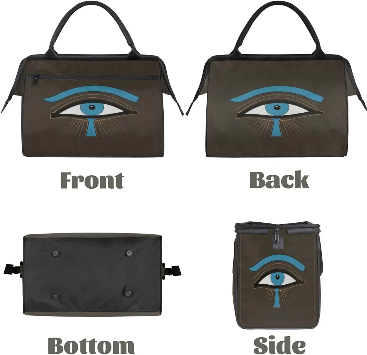 Travel Duffel Bag for Women, Egypt Eyes Weekender Overnight Bag Carry on Beach Swim Bags Dance Bag Airlines Approved Personal Item Travel Bag for Yoga, Sports, Hospital