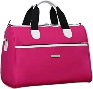 Travel Duffel Bags Waterproof Large Capacity Travel Bag Women Luggage Duffle Bag Casual Women Shoulder Traveling Bag(Rose red)