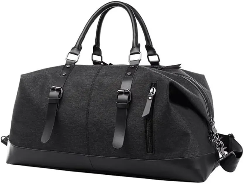 Travel Duffels Business Travel Bag Men's Large Capacity Handbag Lightweight Business Trip Luggage Bag Business Travel Bag(Black)