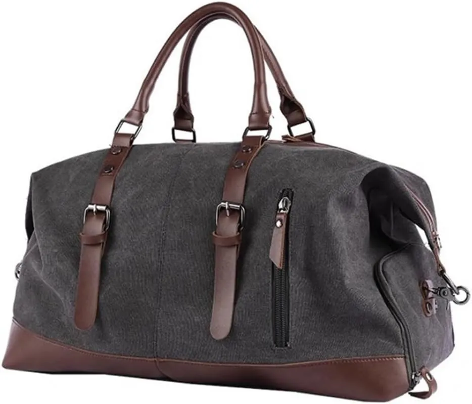 Travel Duffels Business Travel Bag Men's Large Capacity Handbag Lightweight Business Trip Luggage Bag Business Travel Bag(Gray)