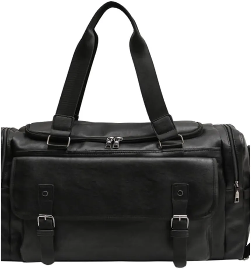 Travel Duffels Men's Business Travel Luggage Bag Storage Handbag Large Capacity Shoulder Crossbody Bag Business Travel Bag(Black)