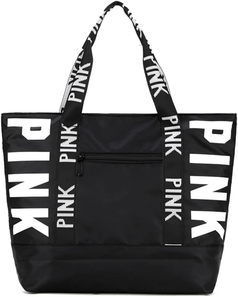Travel Duffle Bag, Sports Gym Bags, Letter Shoulder Tote Bag for Workouts, Travel, Hiking