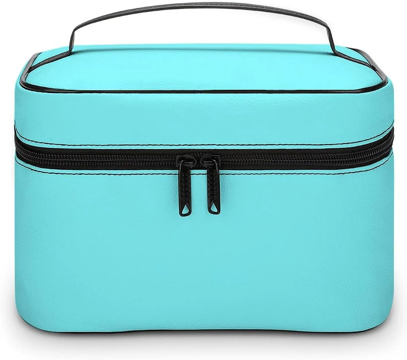 Travel Makeup Bag, Blue Elegant Trendy Minimalist Cosmetic Bags for Women Large Capacity Waterproof Toiletry Bag Make up Organizer
