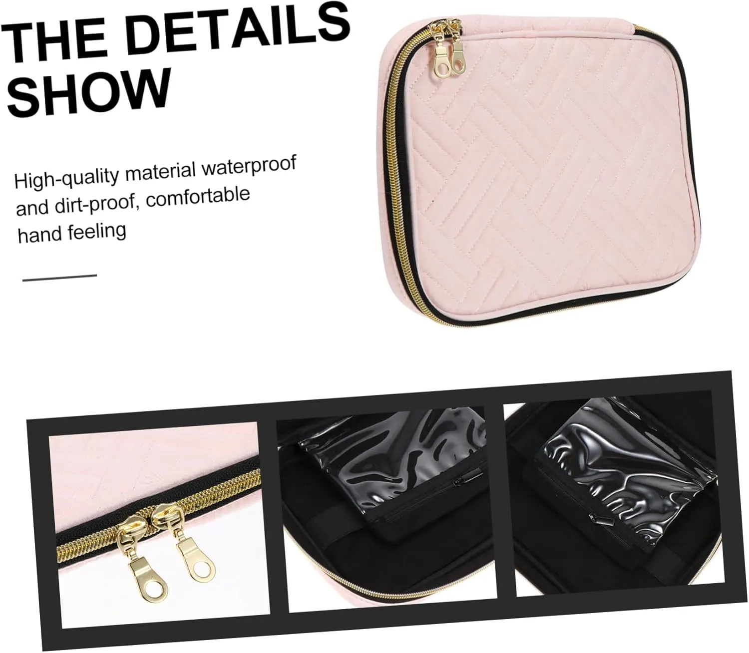 Travel Makeup Brush Case Miss Necklace Holder Goalkeeper, As Shown 1, 26x20cm