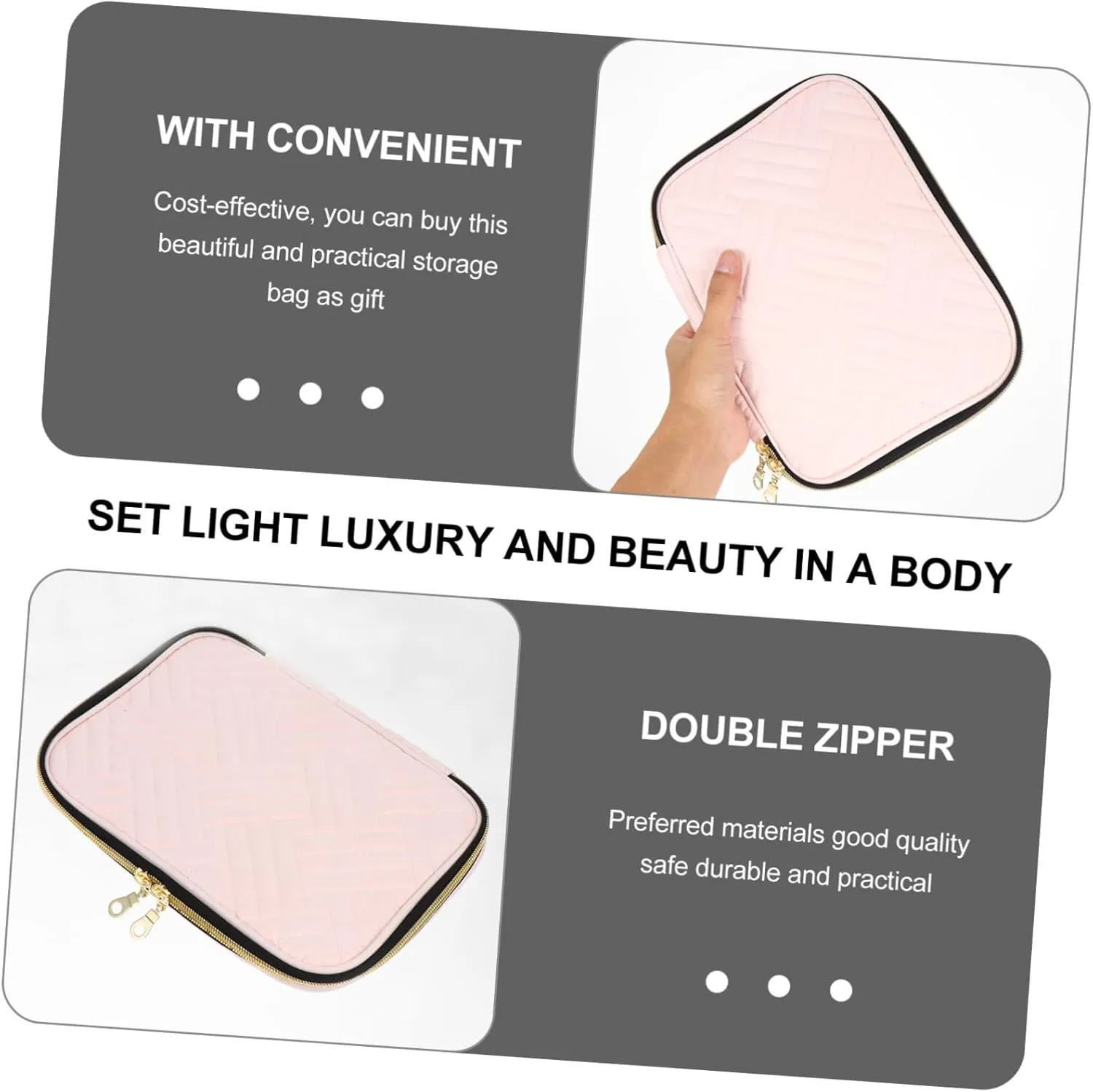 Travel Makeup Brush Case Miss Necklace Holder Goalkeeper, As Shown 1, 26x20cm