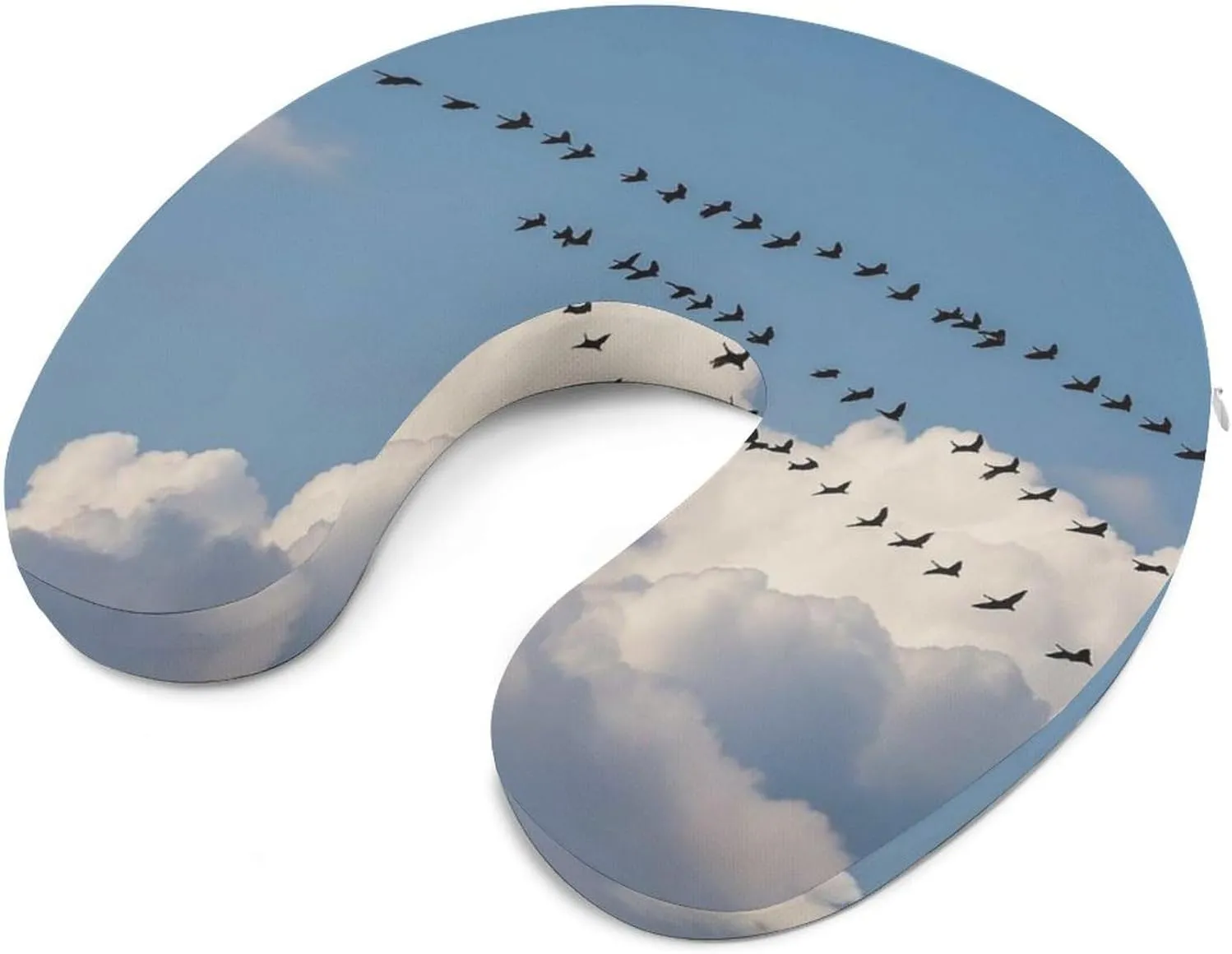 Travel Neck Pillow U Shape Memory Foam Travel Pillow Bird Migration Airplane Pillow for Sleeping Comfortable Support Pillow for Head Support Neck Pillows for Trains Self-Driving Cars Travel Essentials