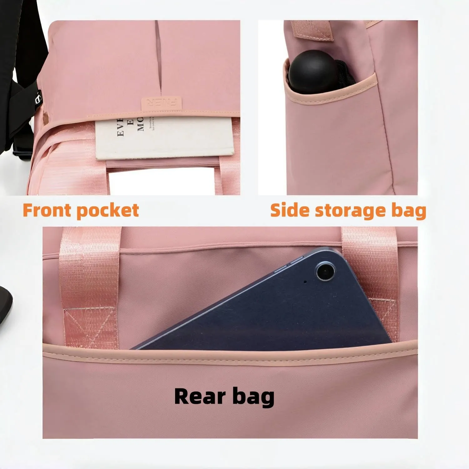 Travel suitcase, women's small fitness bag for weekend travel, wallet, work handbag, travel shoulder bag, business office bag